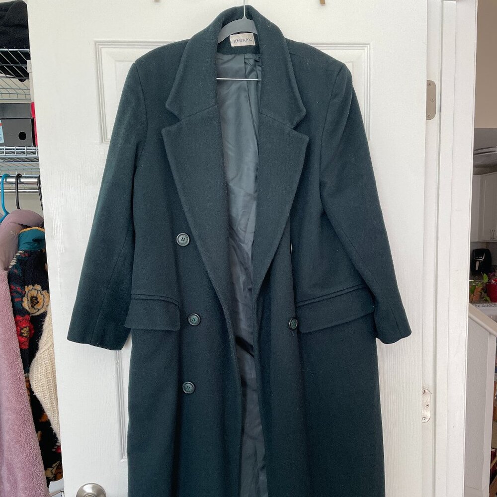 London Fog Wool Coat, Green, Women's 8 Regular